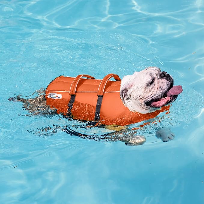 Outward Hound Granby Splash Dog Life Jacket, High-Buoyancy Dog Life Vest for Swimming, Boating, and Water Safety, Small, Camo