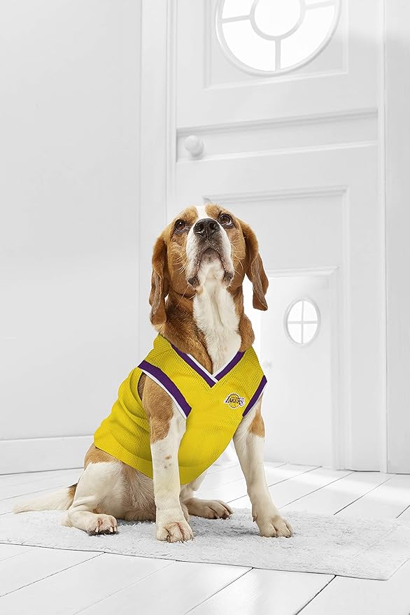 Pets First NBA LOS ANGELES LAKERS DOG Jersey, X-Large - Tank Top Basketball Pet Jersey