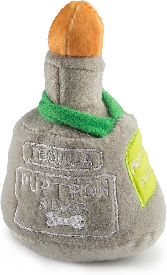 Haute Diggity Dog Puptron Tequila, Plush Designer Dog Toys with Interactive Squeaker, Stimulating Pet Enrichment, Machine-Washable & Safe Materials for All Breeds, One Size