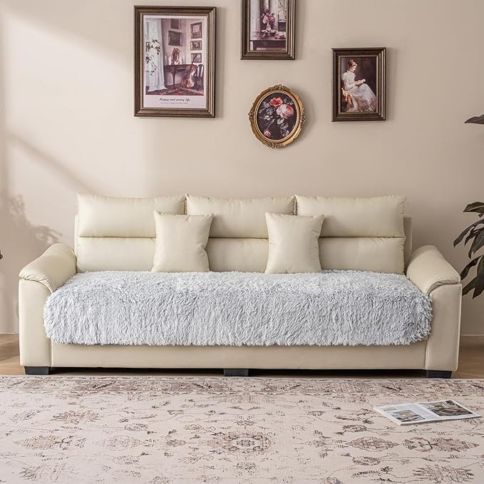 Waterproof Dog Bed Cover, Soft Plush Pet Blanket with Anti-Slip Back for Bed Couch Sofa, Furniture Protector for Small, Medium and Large Dogs and Cats (Magic Gray, 30"x53")