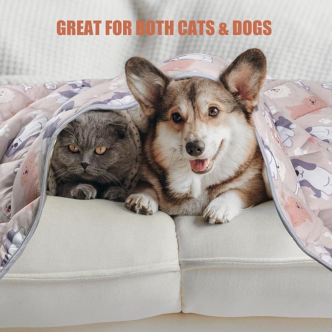 Leekalos Dog Cooling Mat,Pet Cooling Pads for Dogs Blanket,Summer Cooling Bed for Cats Blanket,Portable Pet Cooling Cushion for Home & Outdoor,Keep Cooling for Pets
