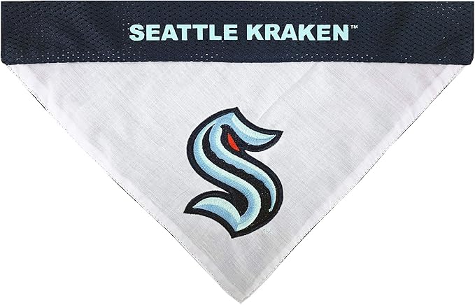 Pets First KRA-3217-L-XL Seattle Kraken Reversible Bandana