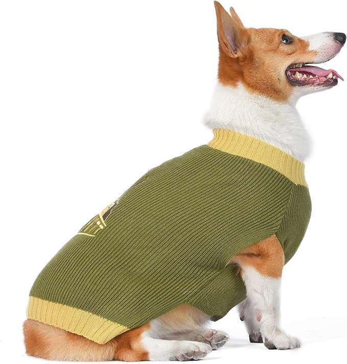 STAR WARS for Pets Boba Fett Dog Sweater, Large (L) | Boba Fett Sweater for Dogs | Pet Apparel, Sweater for Dogs | Gifts for Star Wars Fans, Boba Fett Gift Green