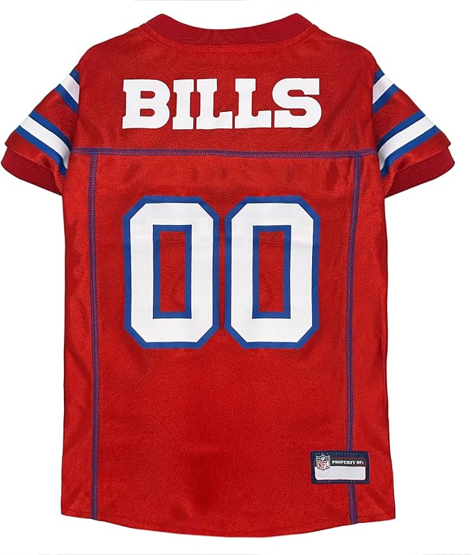 NFL Buffalo Bills Color Rush Dog Jersey, Size: X-Large - Cool and Sporty Shirt, Best Football Costume for Dogs & Cats - Licensed
