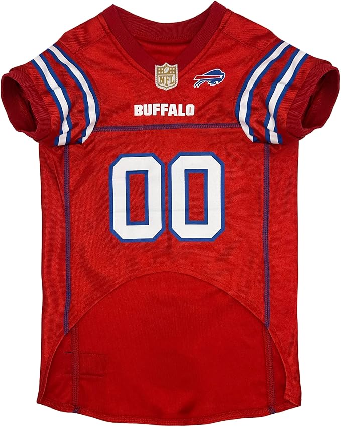NFL Buffalo Bills Color Rush Dog Jersey, Size: X-Large - Cool and Sporty Shirt, Best Football Costume for Dogs & Cats - Licensed