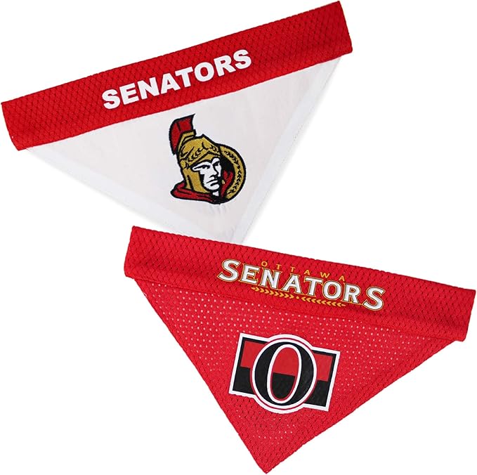 NHL OTTOWA SENATORS BANDANA for DOGS & CATS, Large/X-Large. - Cute & Stylish Bandana! The Perfect HOCKEY FAN Scarf Bandana, great for Birthdays or any Party!