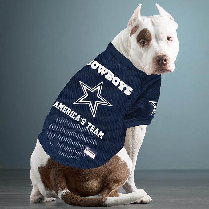 NFL Dallas Cowboys Raglan Jersey America's Team - X-Large. Cutest Football Jersey for Dogs & Cats