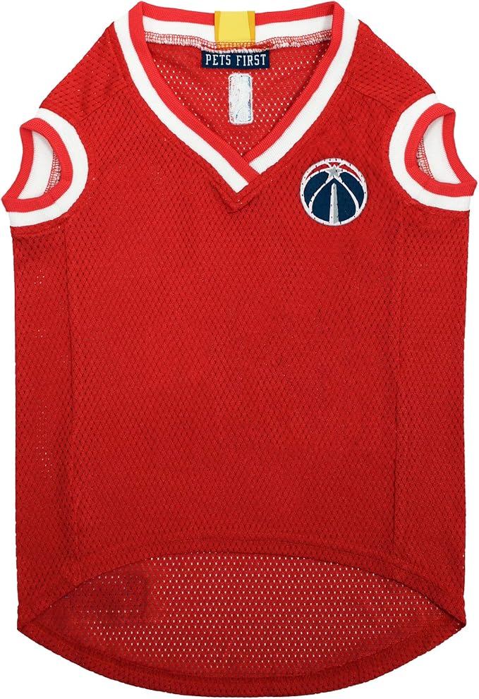 Pets First NBA WASHINGTON WIZARDS DOG Jersey, X-Large - Tank Top Basketball Pet Jersey