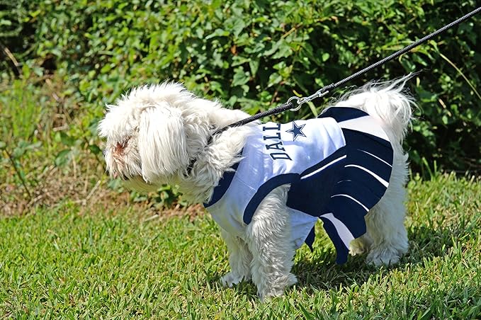 Pets First Dallas Cowboys NFL Cheerleader Dress For Dogs - Size Small