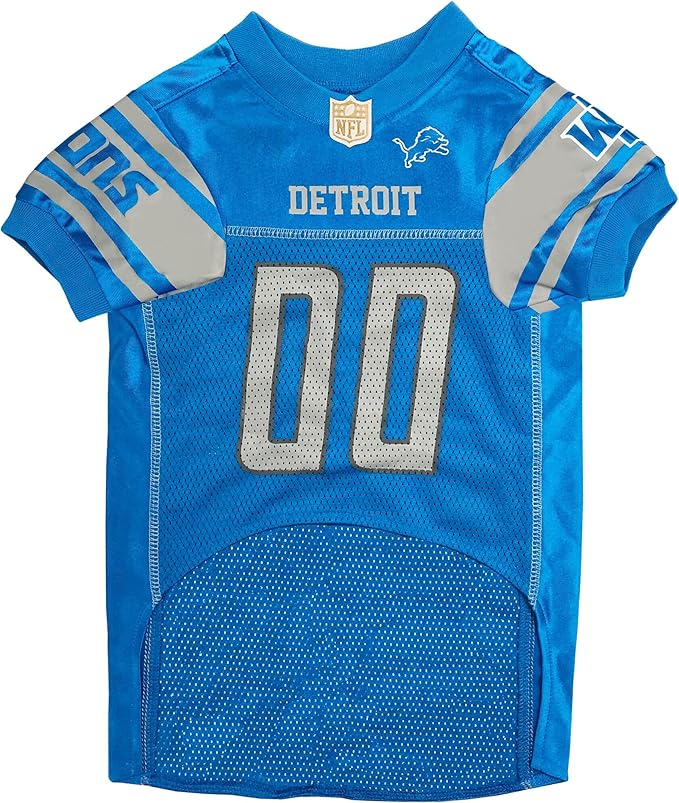 Detroit Lions Mesh Pet Jersey