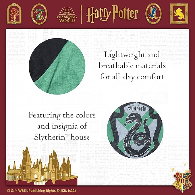 Harry Potter Slytherin Pet T-Shirt in Size Large | L Dog T-Shirt, Harry Potter Dog Shirt | Harry Potter Dog Apparel & Accessories for Hogwarts Houses, Slytherin, (FF19297) Green