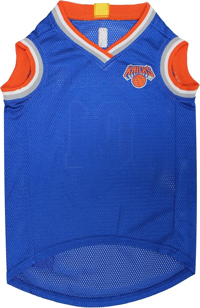 Pets First NBA NEW YORK KNICKS DOG Jersey, X-Small - Tank Top Basketball Pet Jersey