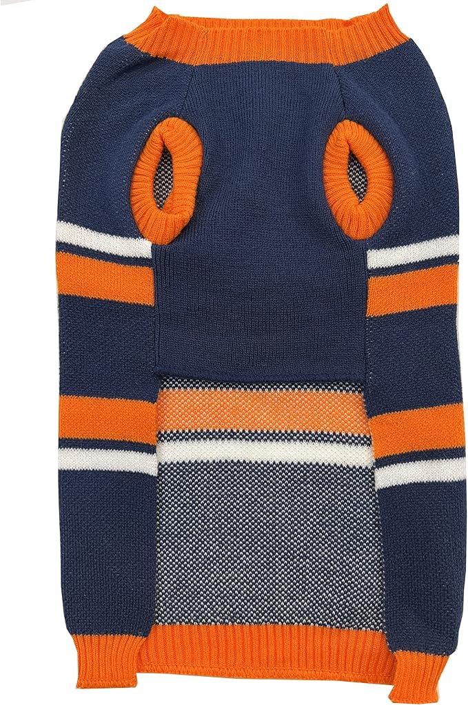 NFL Denver Broncos Dog Sweater, Size Extra Large. Warm and Cozy Knit Pet Sweater with NFL Team Logo, Best Puppy Sweater for Large and Small Dogs
